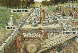 Roma comienza a construir su primer obra de ingeniería vial