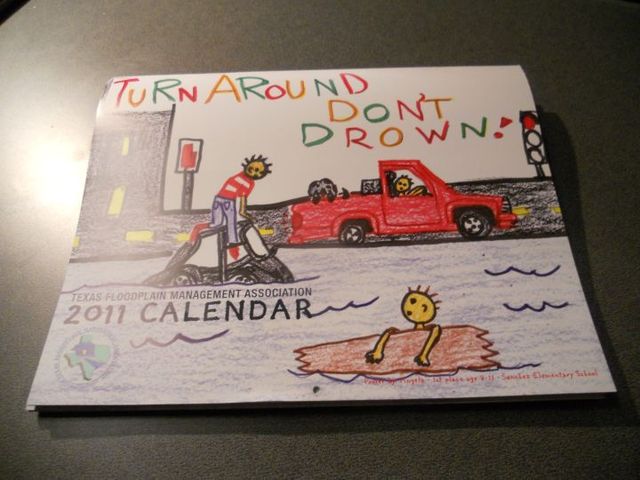 I won 3rd place in the ‘Turn Around Don’t Drown’ calendar contest.