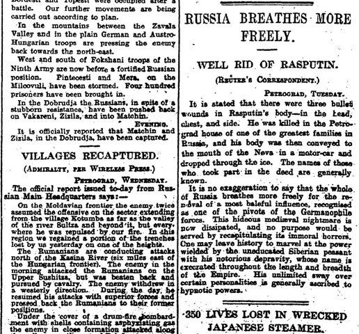 Assassination of Rasputin