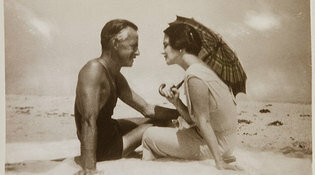 Eugene and Carlotta at a beach