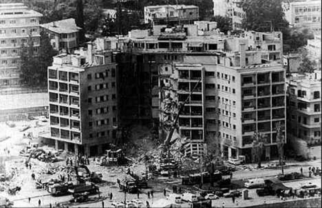 U.S. Embassy in Beirut bombed