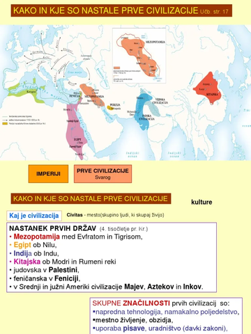 NASTANEK PRVIH CIVILIZACIJ