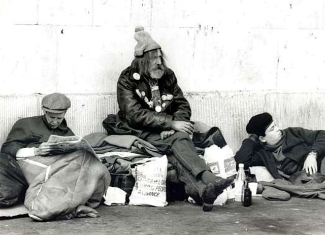 Undesirables, the homeless, alcoholic, and unemployed people. sent to camps.