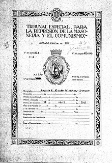 Ley especial contra la masonería y el comunismo