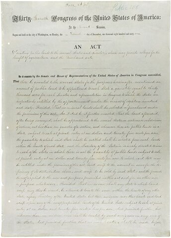 Morrill Act 1862