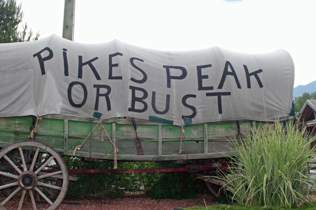Gold discovery at Pike's Peak in Colorado