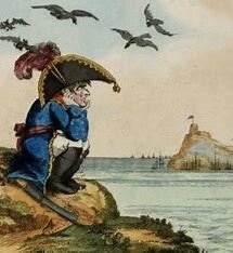 Napoleon is defeated at the battle of waterloo