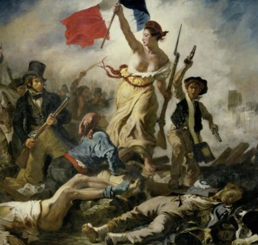 La libertad guiando el pueblo.