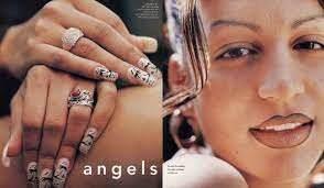 The funky half-moon manicure