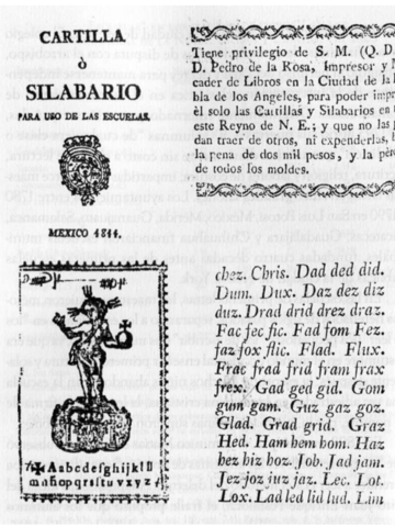 La cartilla o silabario