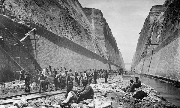 Εγκαίνια διώρυγας της Κορίνθου