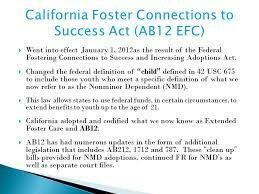 Introduction of California’s Extended Foster Care (EFC) Program