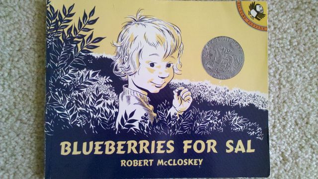 Grandmother read Blueberries for Sal