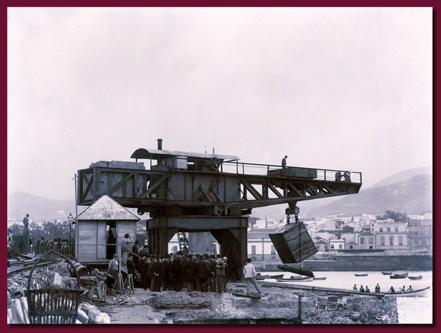 Construcción del primer muelle