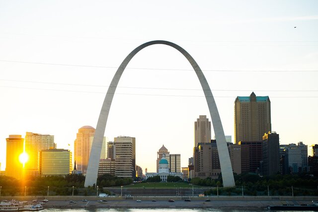 St. Louis Gateway Arch completed