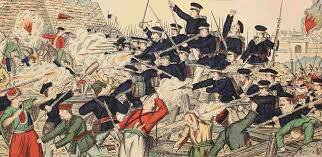 The beginning of the Boxer Rebellion