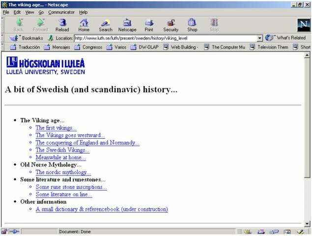 Primera generación Web