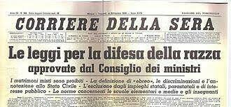 Le leggi razziali