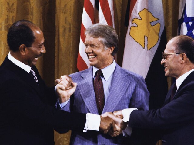 Egypt and Israel sign Camp David Accords