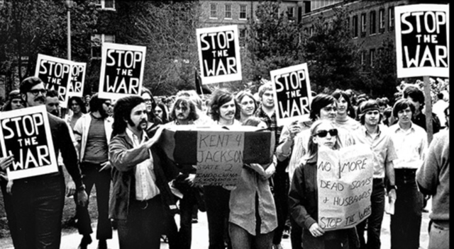 UNL Students protest the Vietnam War