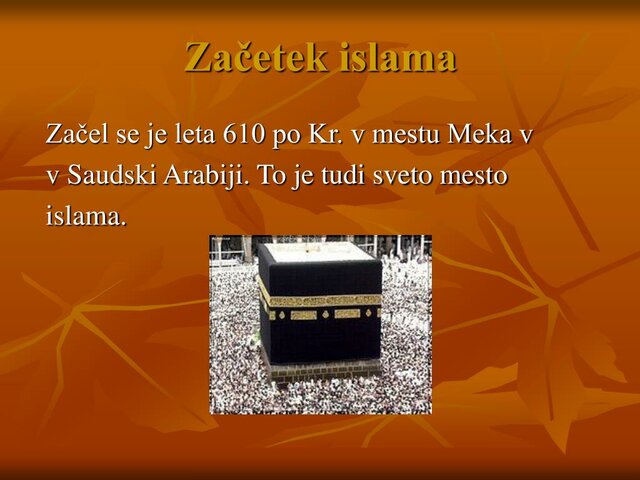 ZAČETEK ISLAMA