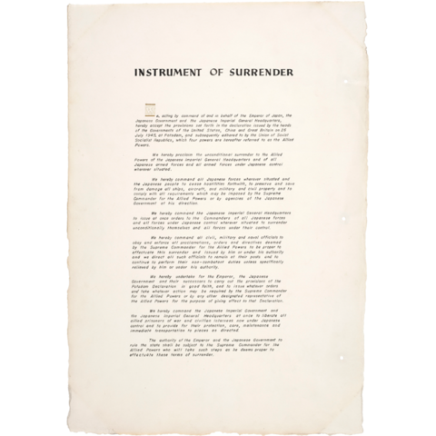 Instrument of Surrender
