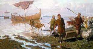 Around 1000, Leif brought Bjarni's boats and 35 people to find the land that Bjarni was talking about. he settled in a grassy place he called Vinland