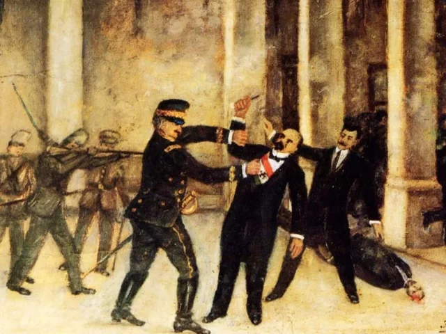 Victoriano Huerta traiciona a Madero y lo apresa