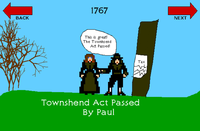 town shend act of 1767