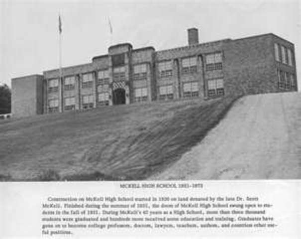 I entered High school