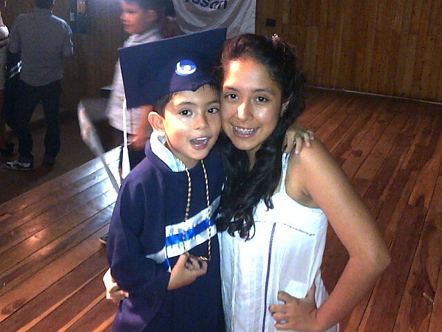 Me gradué de preescoloar