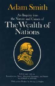 The publication of the Wealth of Nations