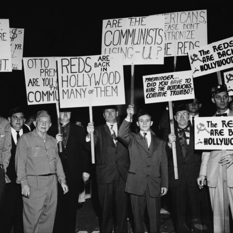 The red scare of the 1950's