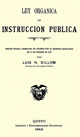 publicación de la Ley orgánica de Instrucción Pública en el Diario Oficial de la Federación