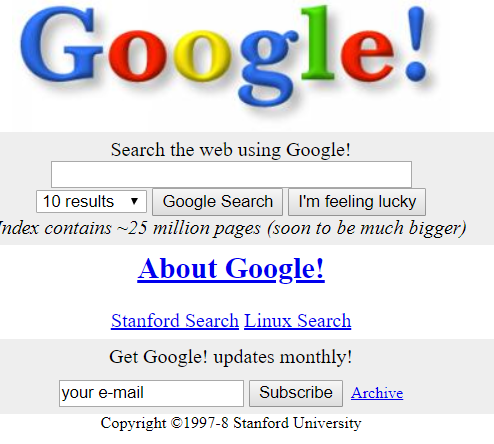 Google Search Engine Launches