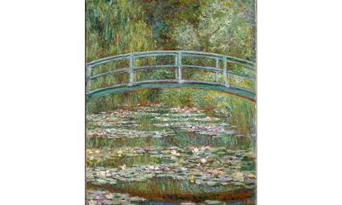 Bro över en damm av näckrosor, 1899