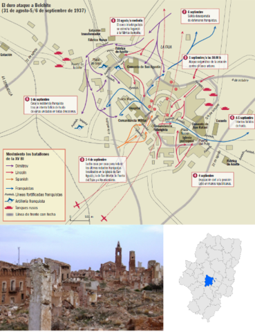 La Batalla de Belchite (24 de agosto de 1937 - 7 de septiembre de 1937)