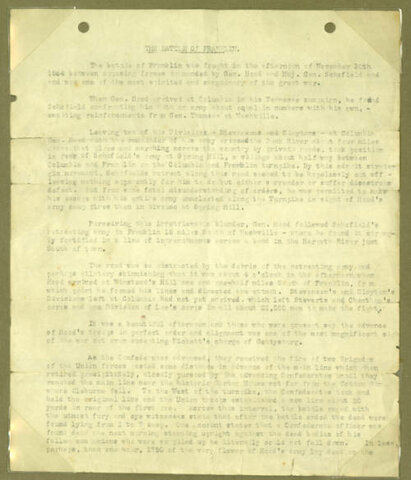 Narrative of the Battle of Franklin (3)