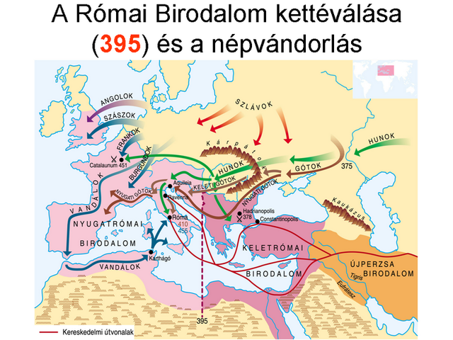 NyRómai Birodalom szétesése