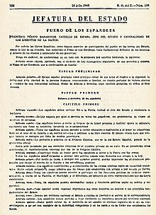 Fuero de los españoles