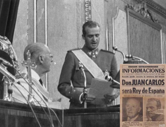 Juan Carlos es designado sucesor del Caudillo