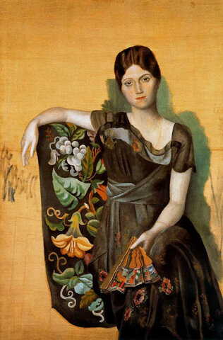 Retrato de Olga en un sillón