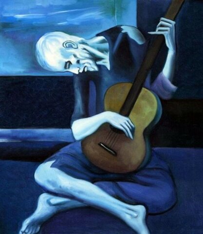 El viejo guitarrista ciego