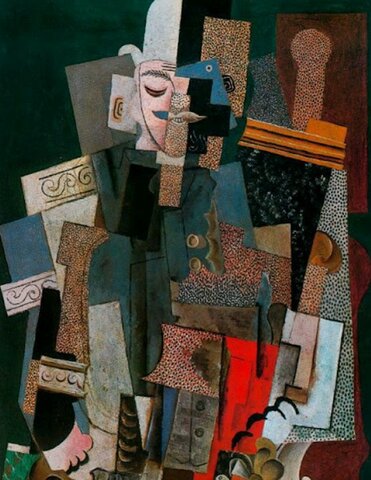 Hombre con sombrero hongo