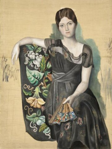 Retrato de Olga en un sillón