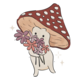 24ed2f55b610a75746cc1600bb5bb98a personaje de hongos con ramo de flores (1)