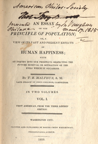 Thomas Malthus Essay On Population
