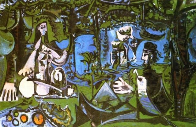 El almuerzo campestre según Manet