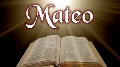 Escritura del evangelio de Mateo.