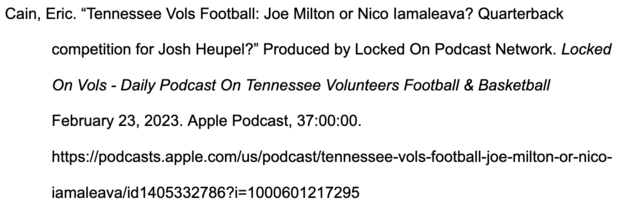 Source: Locked On: Vols Podcast Episode